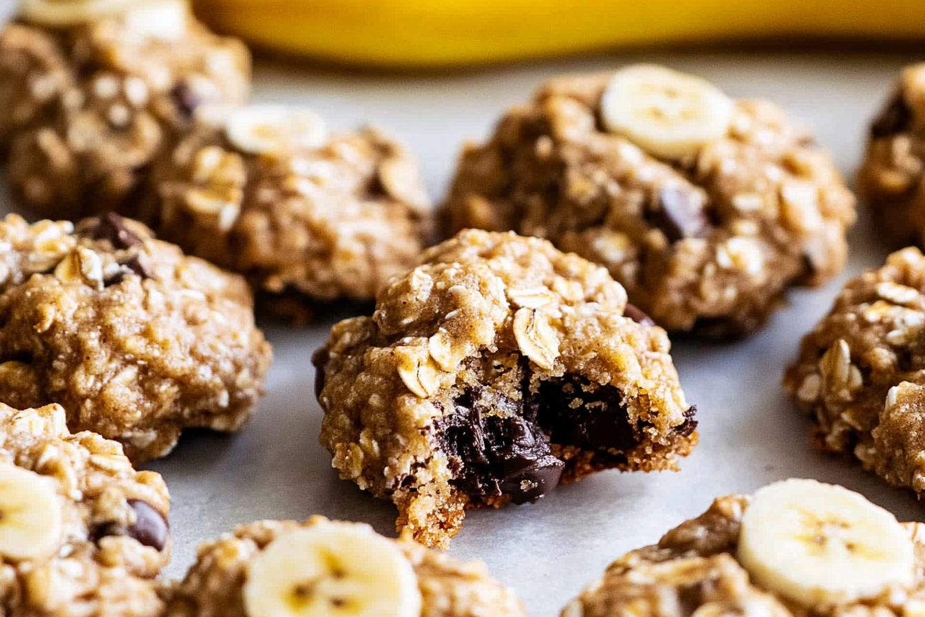Ciasteczka owsiane z bananem
