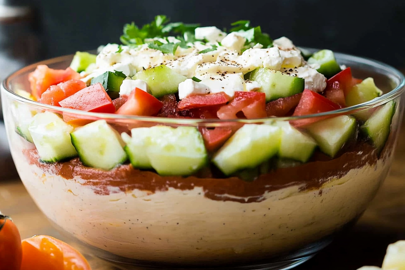 Grecka warstwowa salsa