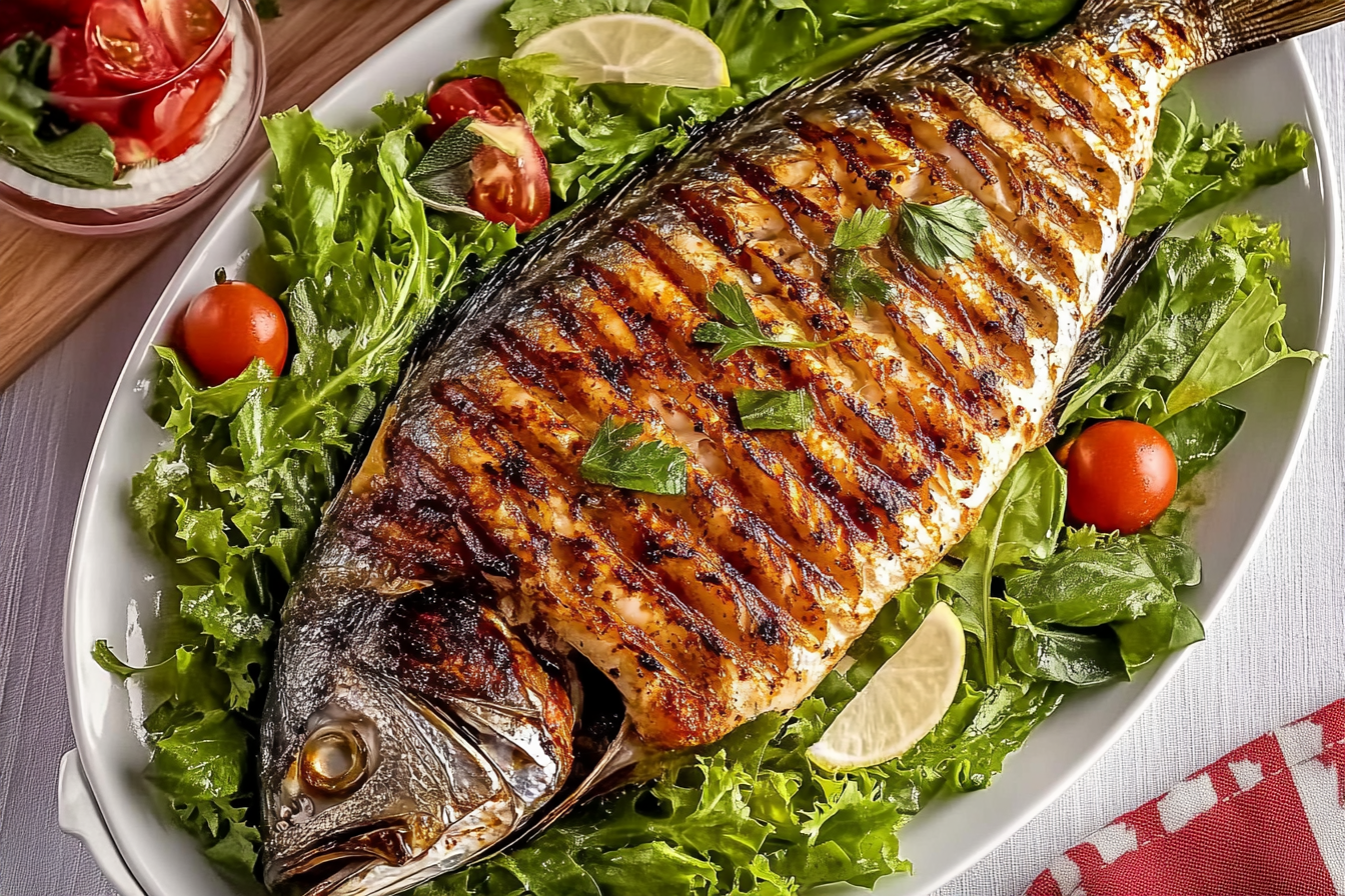 Grillowana ryba z ziołami i papryką