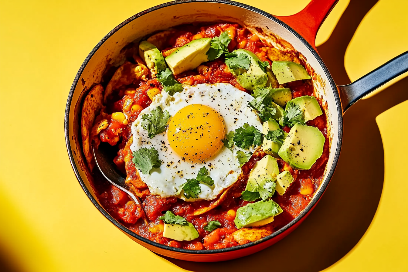 Huevos Rancheros na patelni