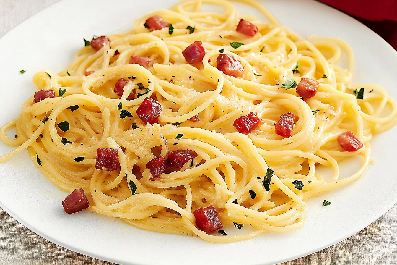 Makaron carbonara bezglutenowy