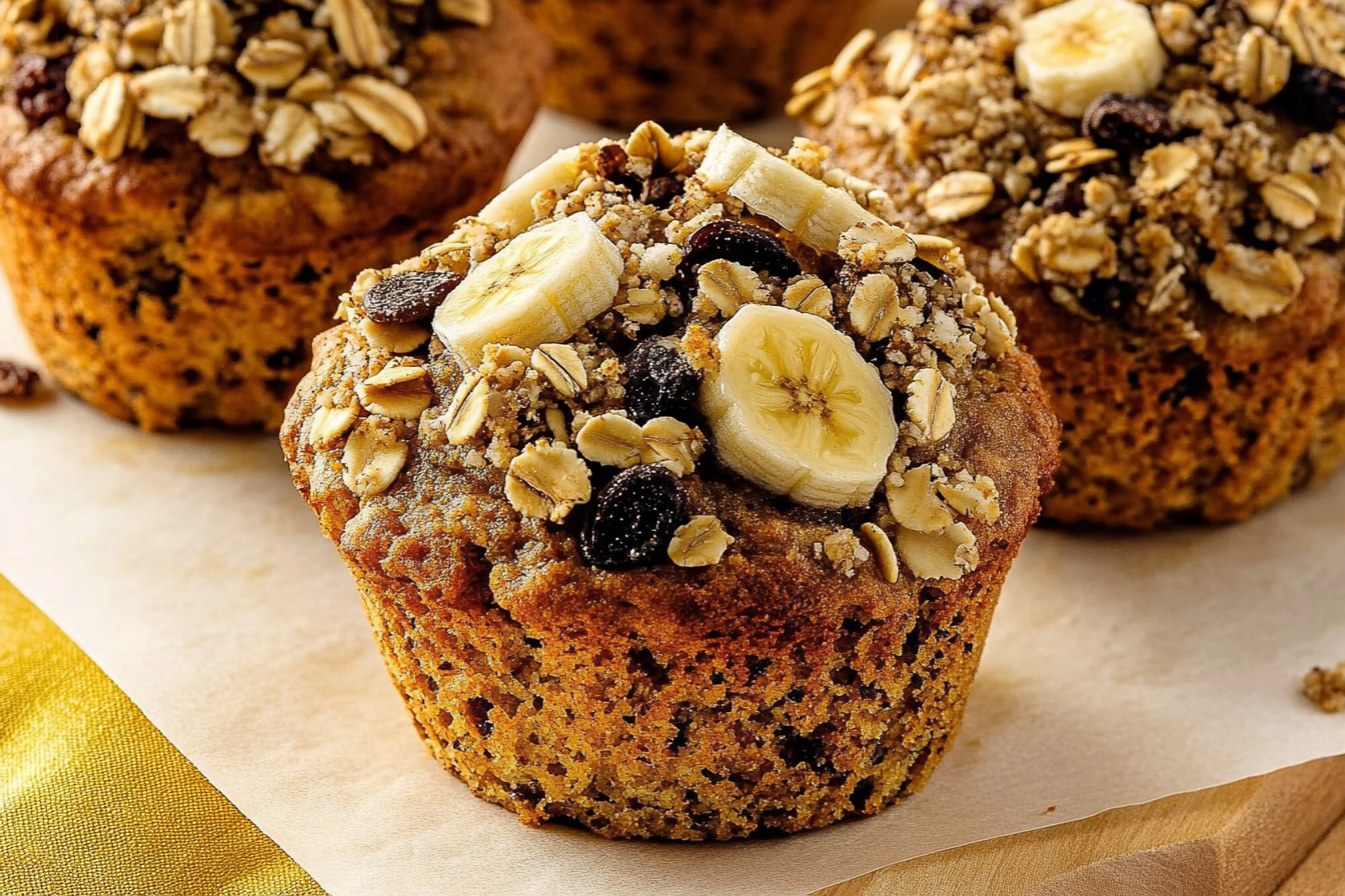 Muffiny bananowe z orzechami