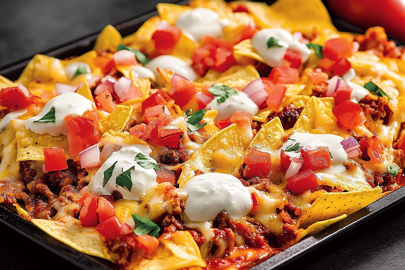Nachos z serem na grillu