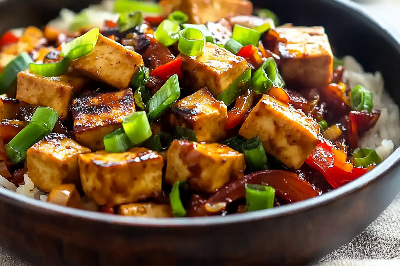 Pikantny stir-fry z tofu
