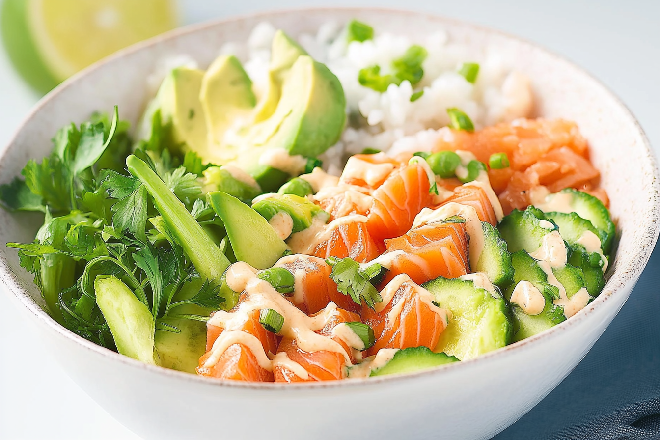 Poke bowl z łososiem