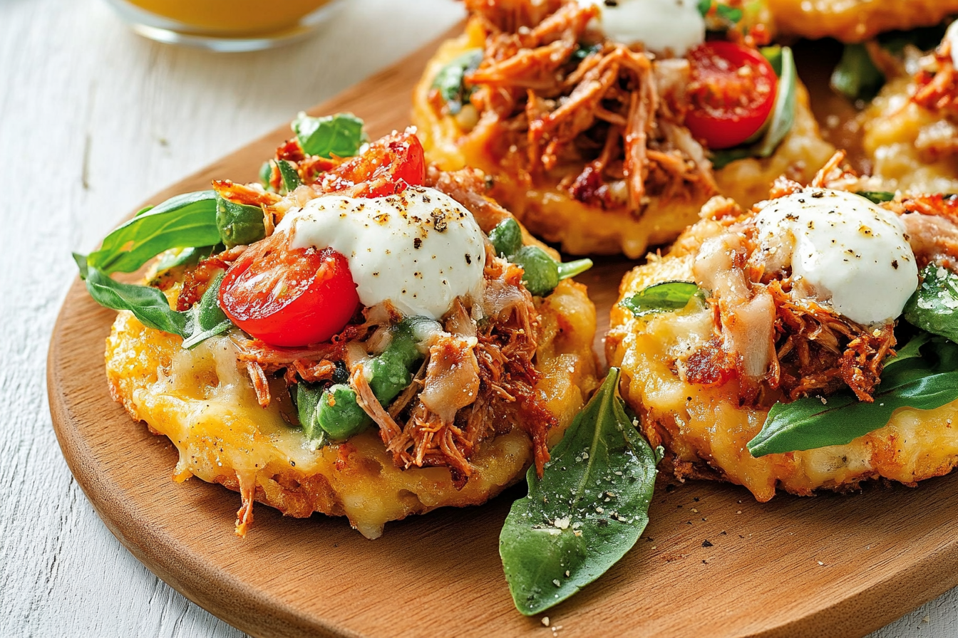Rosti z wieprzowiny gratinowane