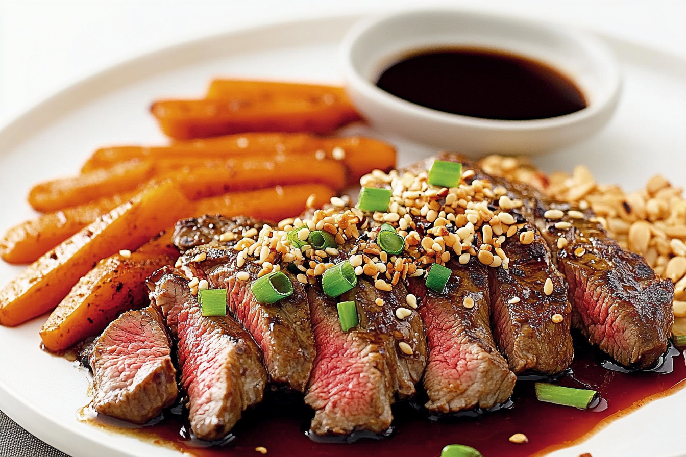 Steki wołowe teriyaki z sezamem