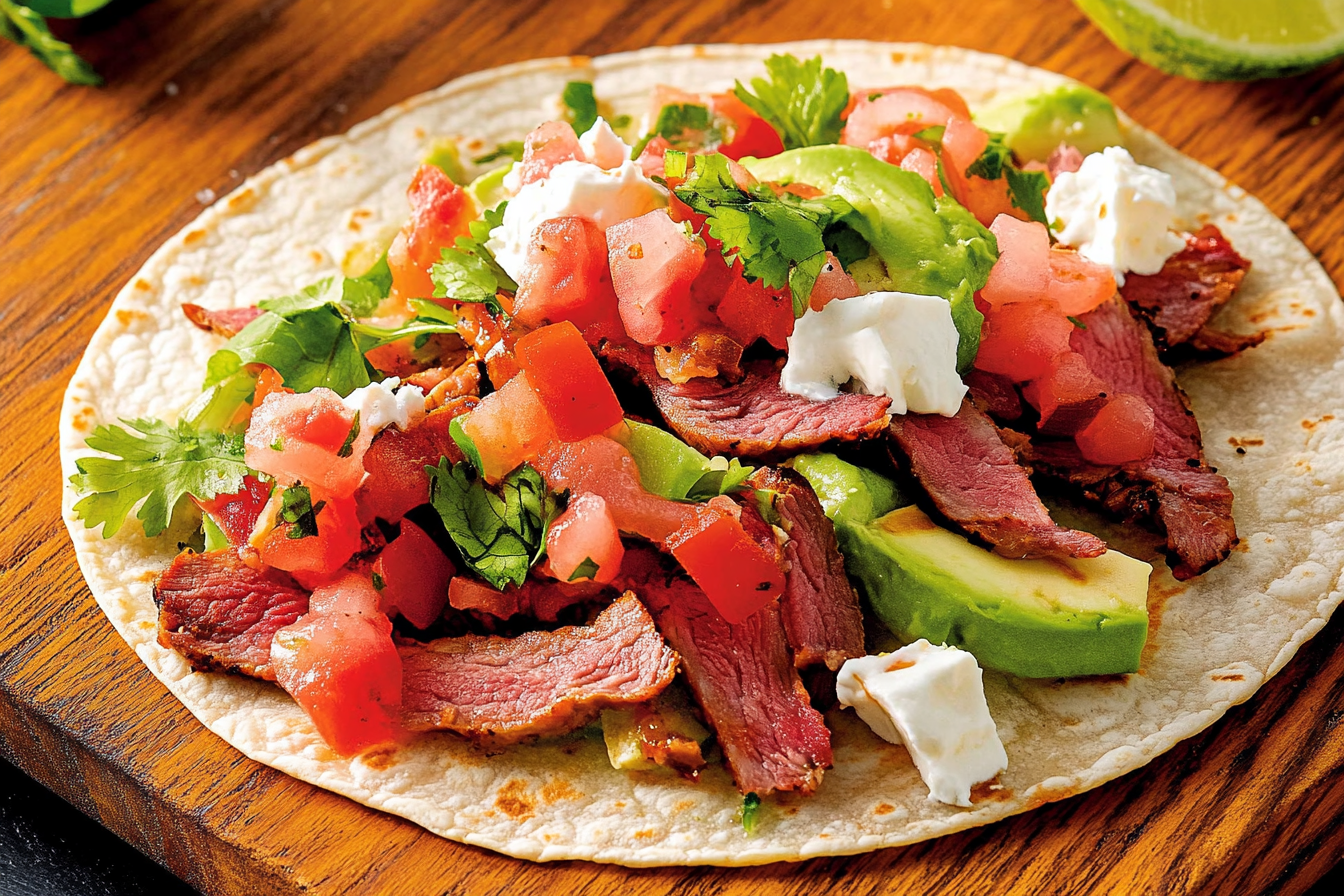 Tacos z wędzonego mięsa