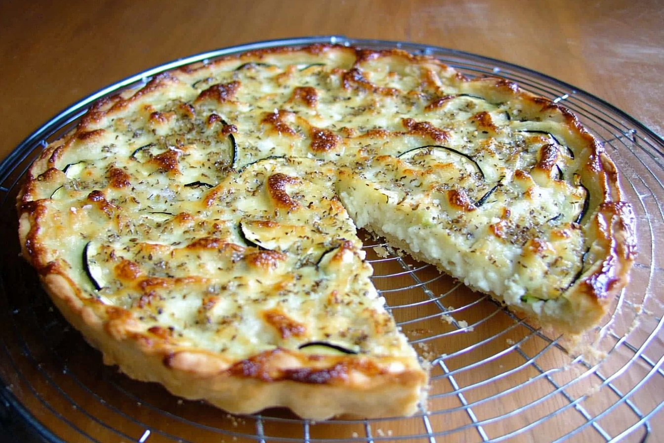 Tarta z cukinii i koziego sera