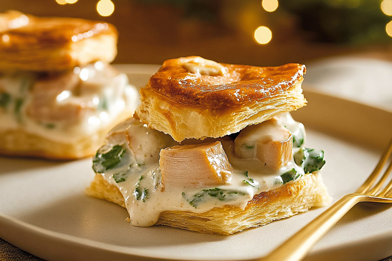 Vol-au-vent z indykiem i sosem
