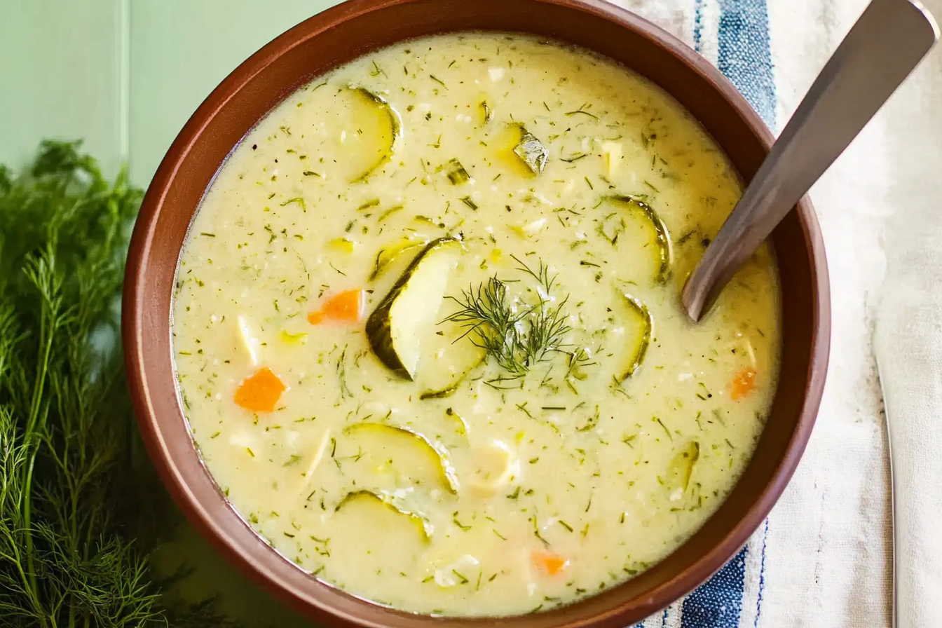 Zupa z ogórków kiszonych