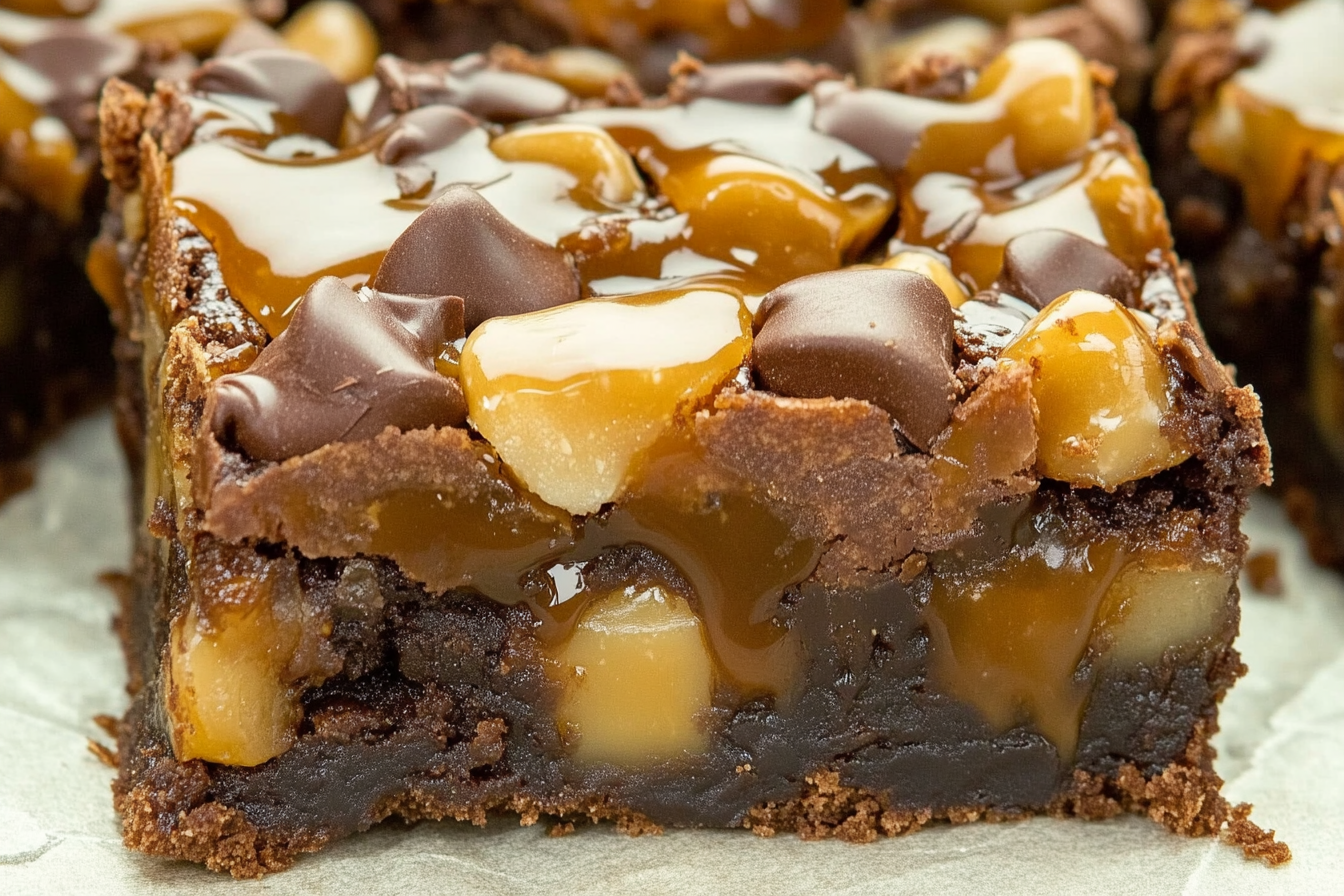 Brownies z karmelem