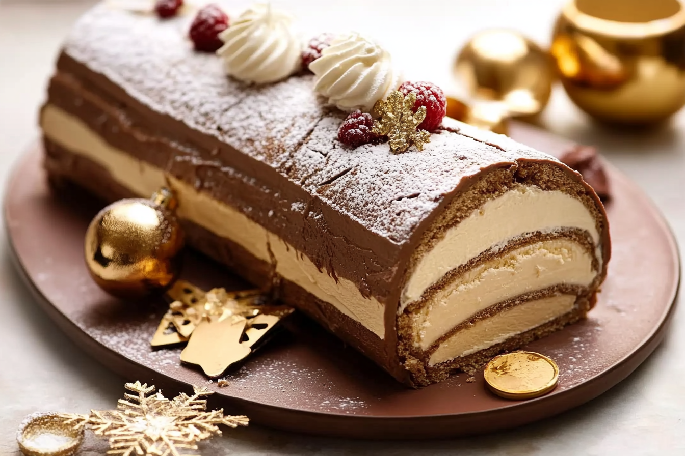 Bûche aux trois crèmes