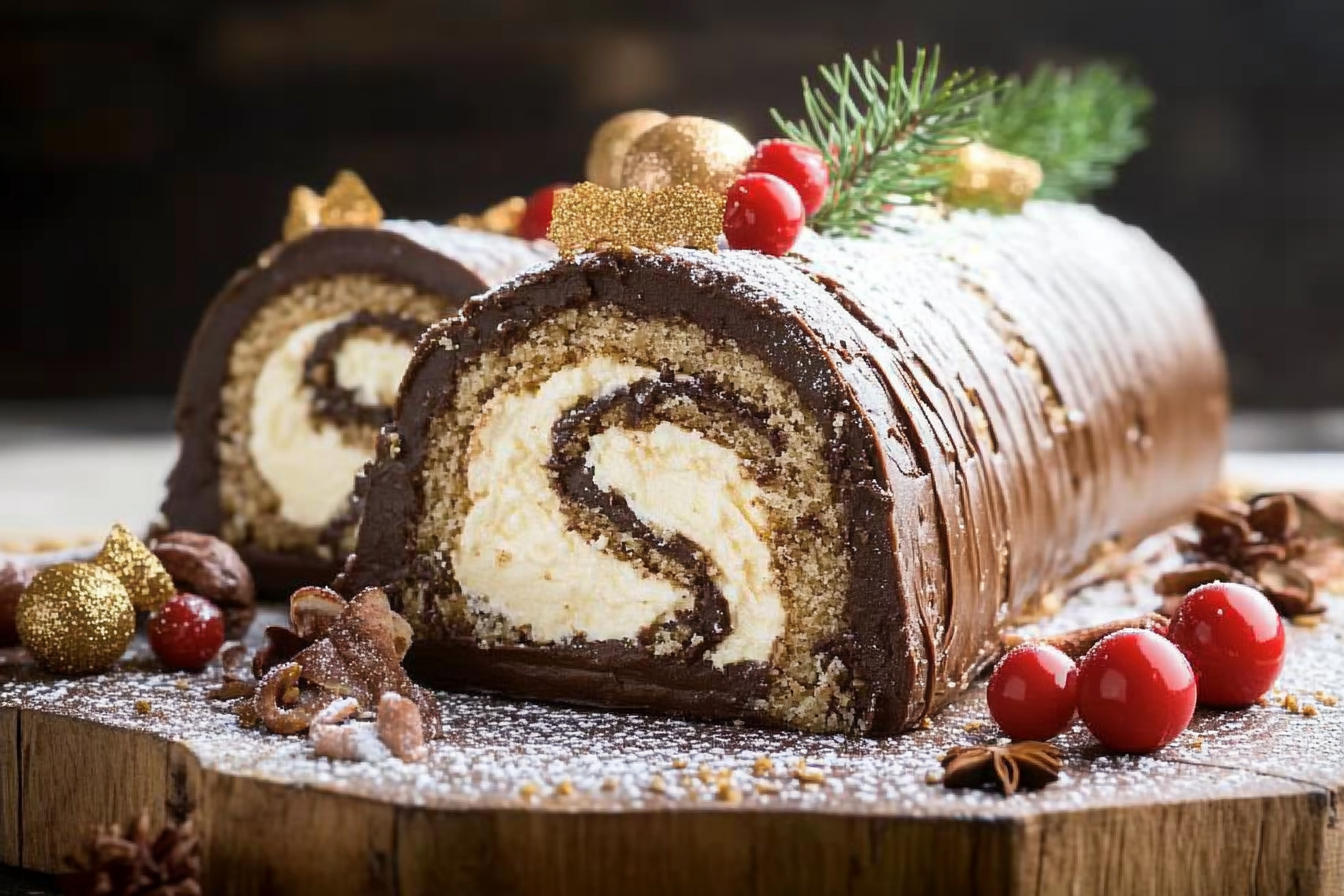 Bûche de Noël z mascarpone
