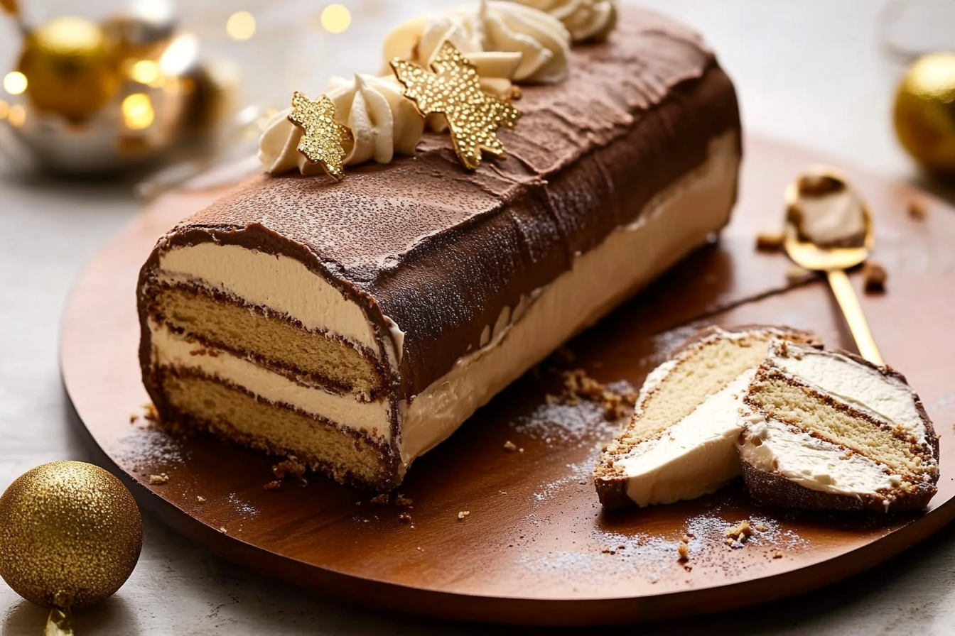 Bûche trzech kremów