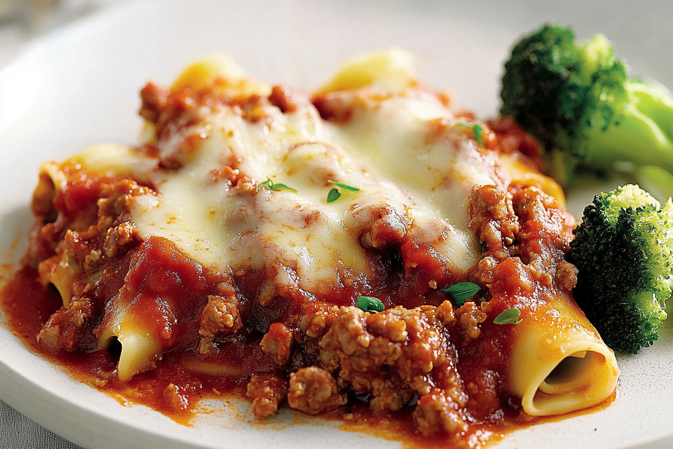 Cannelloni w sosie mięsnym