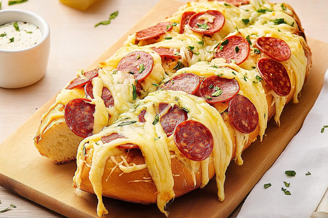 Chleb nadziewany pepperoni