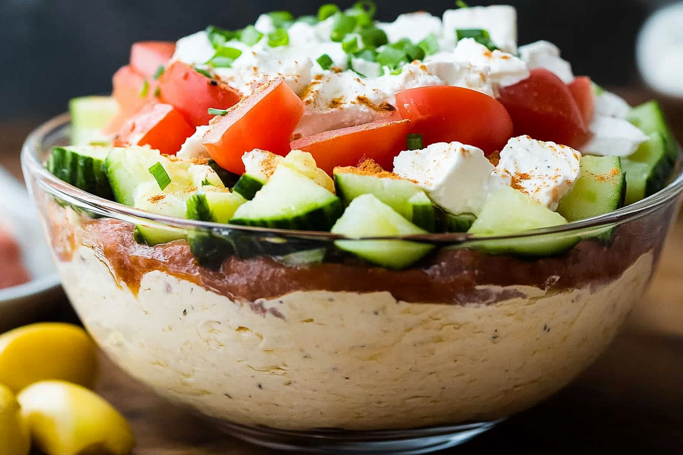 Grecka warstwowa salsa