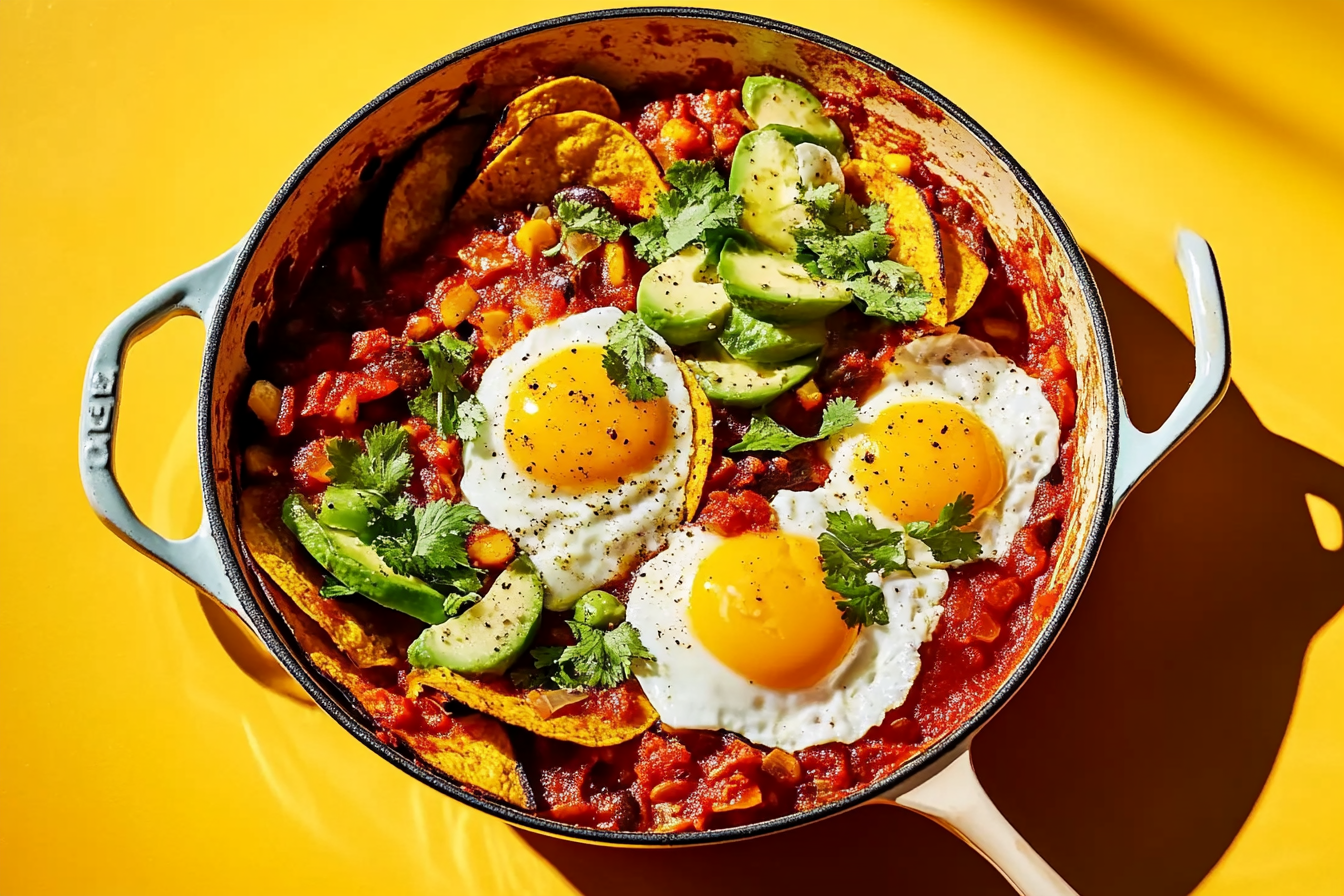 Huevos Rancheros na patelni