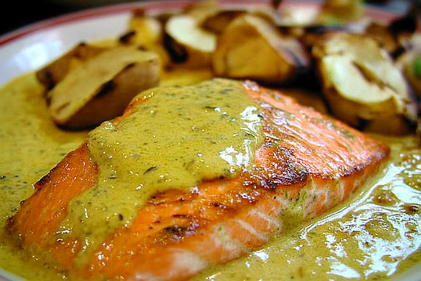 Łosoś w curry