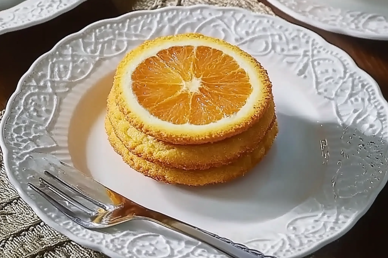 Małe ciastka z pomarańczą