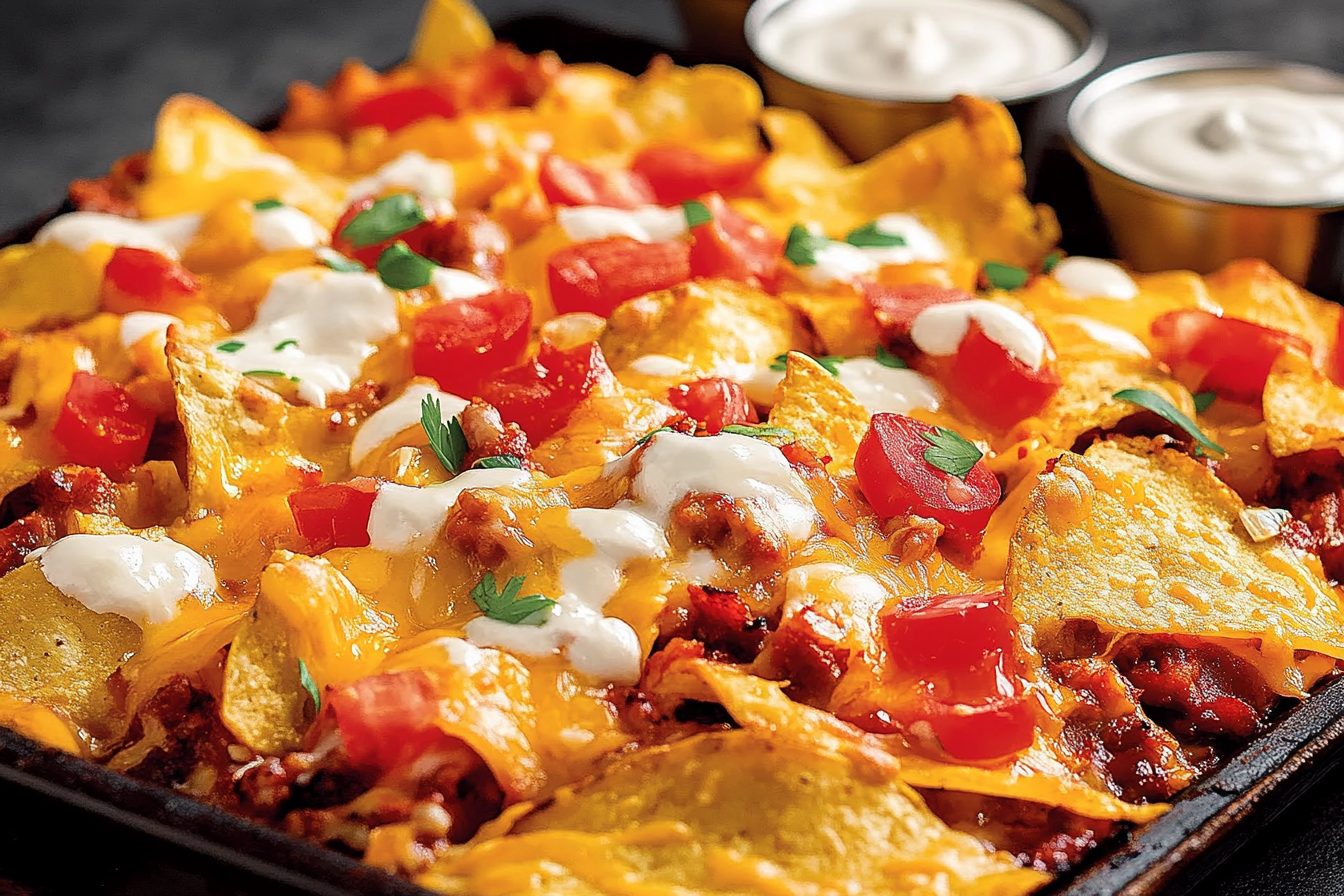 Nachos z serem na grillu