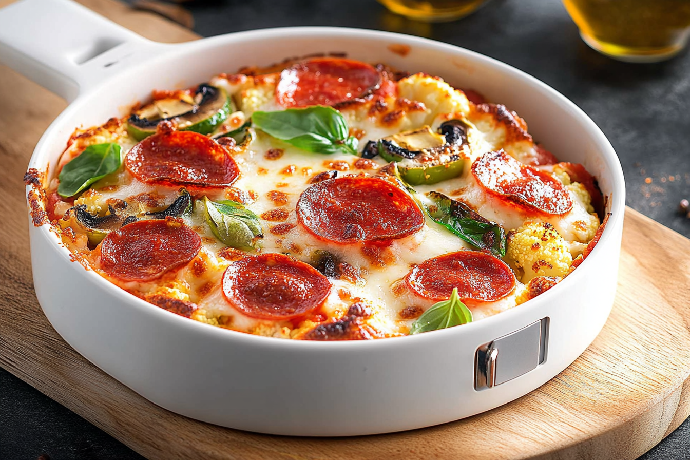 Pizza kalafiorowa z frytkownicy powietrznej