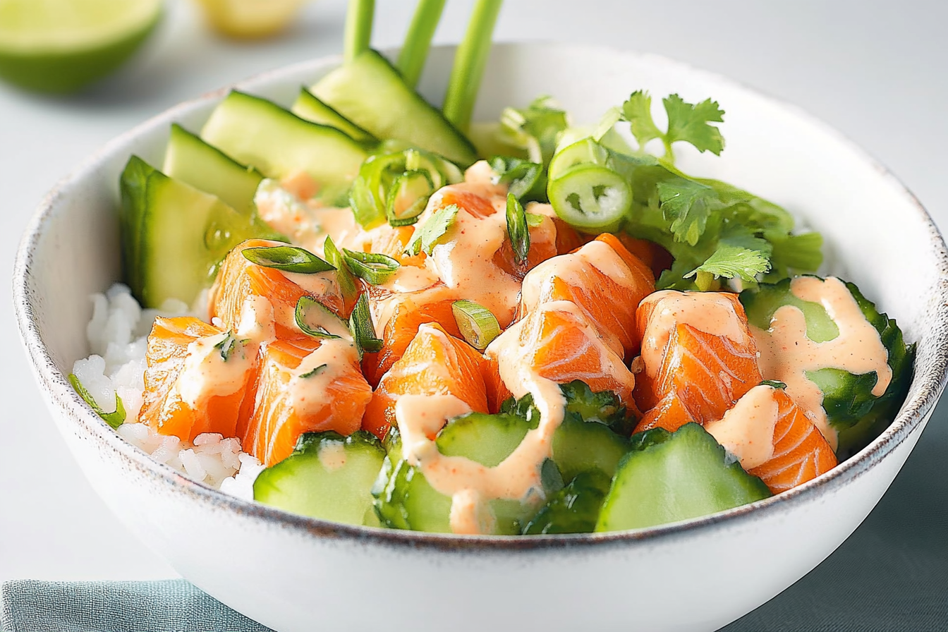 Poke bowl z łososiem