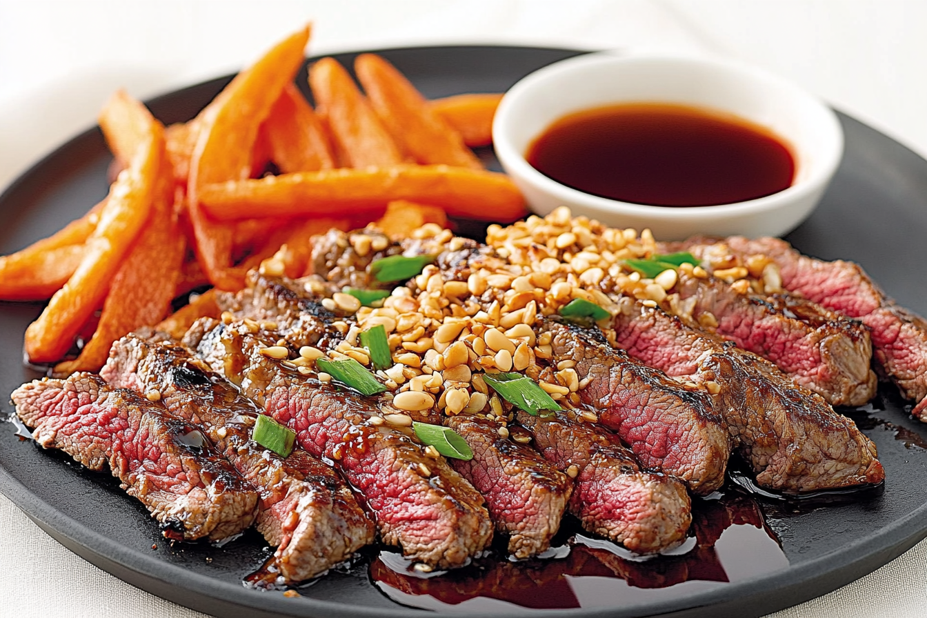Steki wołowe teriyaki z sezamem