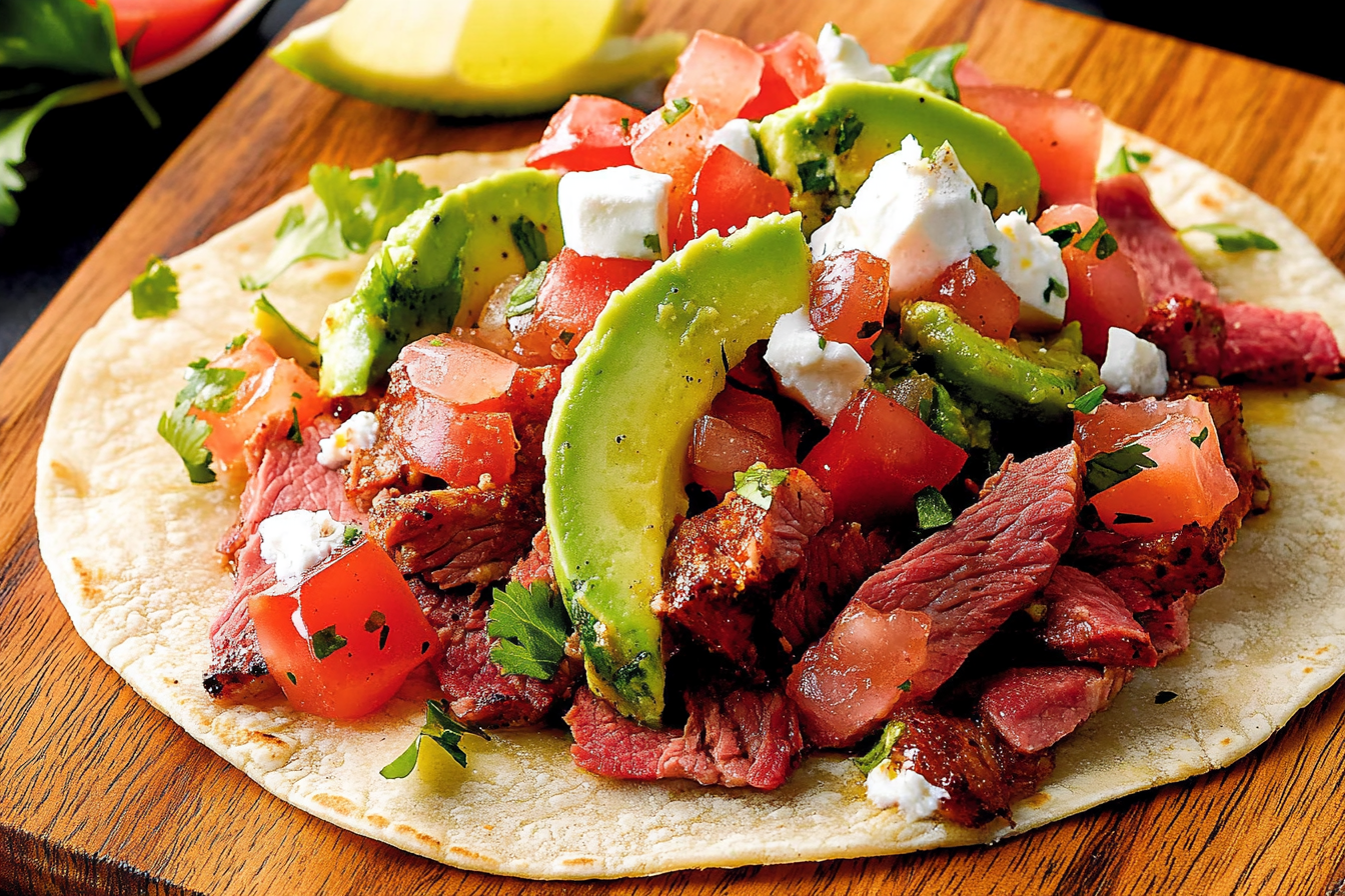 Tacos z wędzonego mięsa