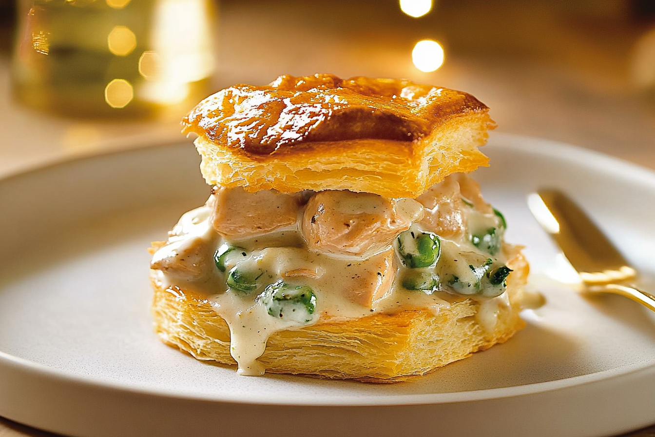 Vol-au-vent z indykiem i sosem