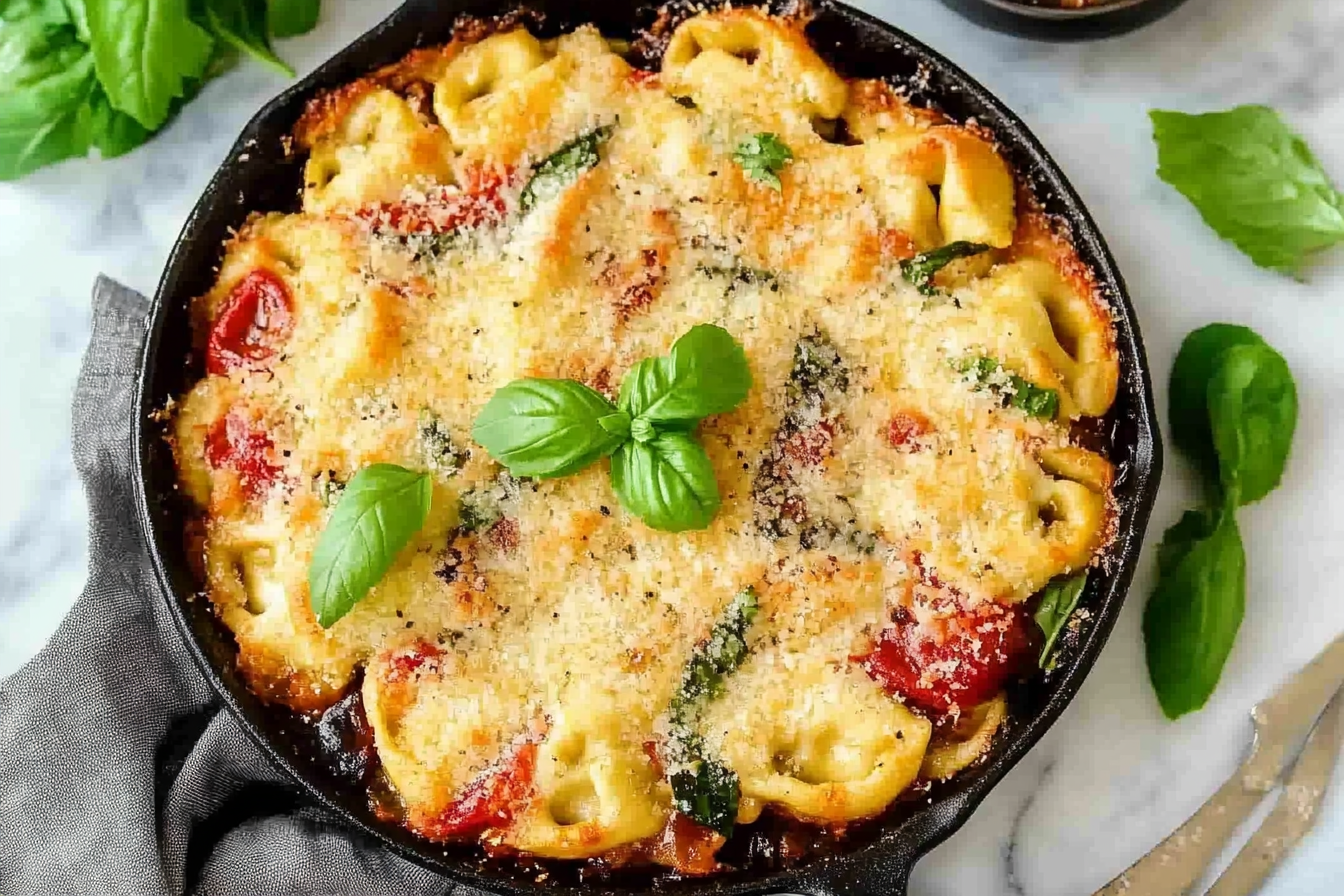Zapiekanka z tortellini balsamicznym