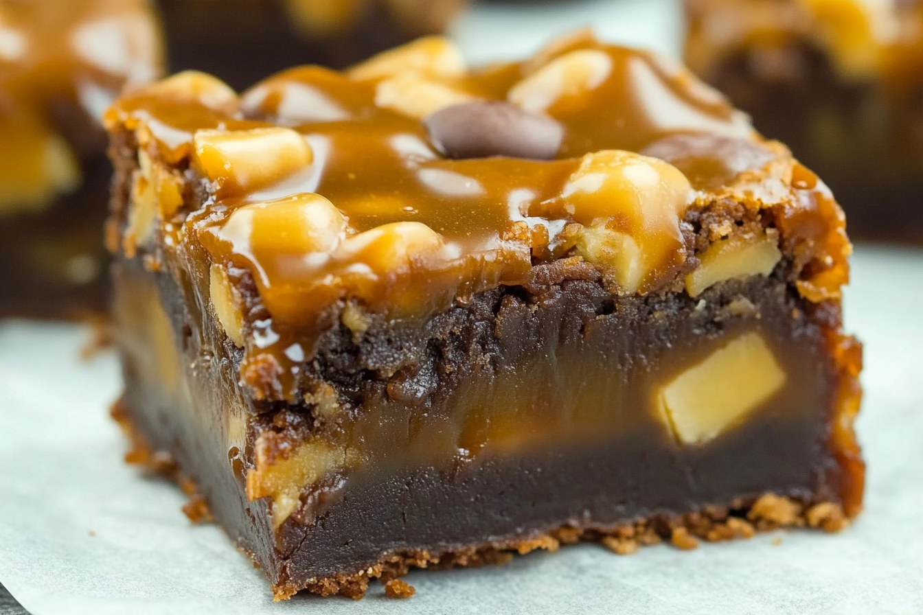 Brownies z karmelem