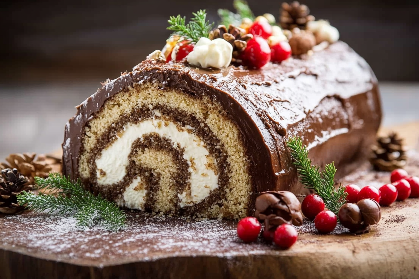 Bûche de Noël z mascarpone