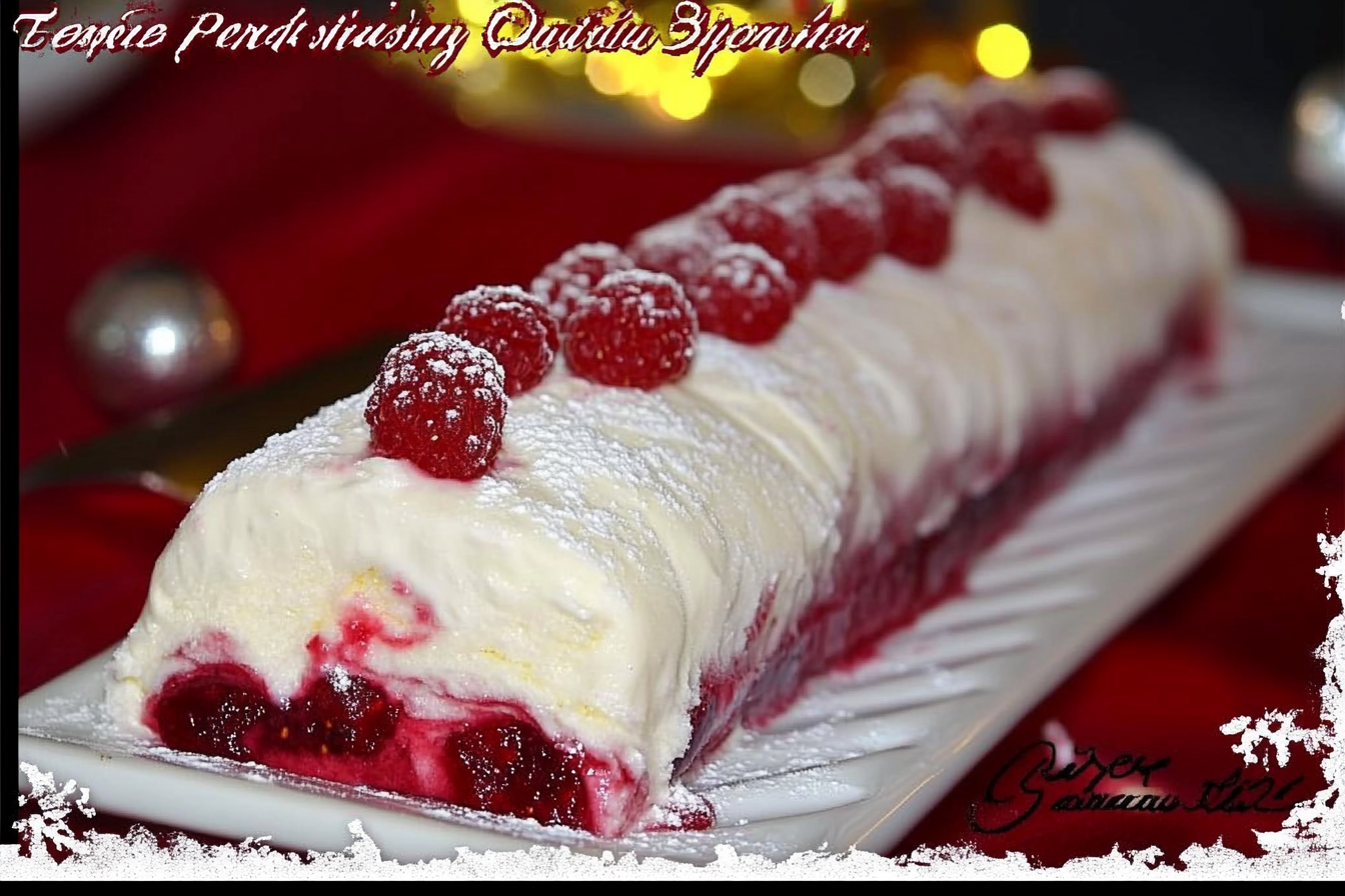 Bûche glacée vanille i frambozowa