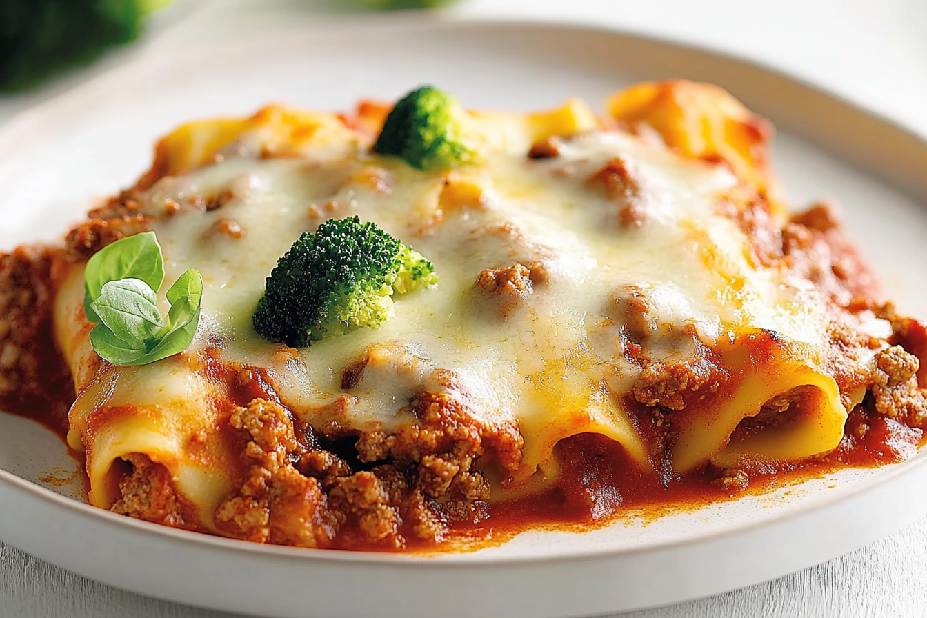 Cannelloni w sosie mięsnym