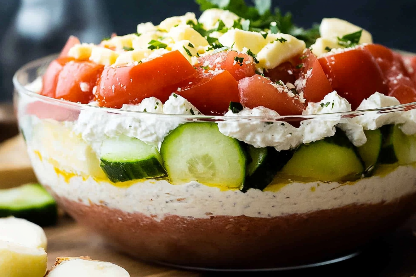Grecka warstwowa salsa