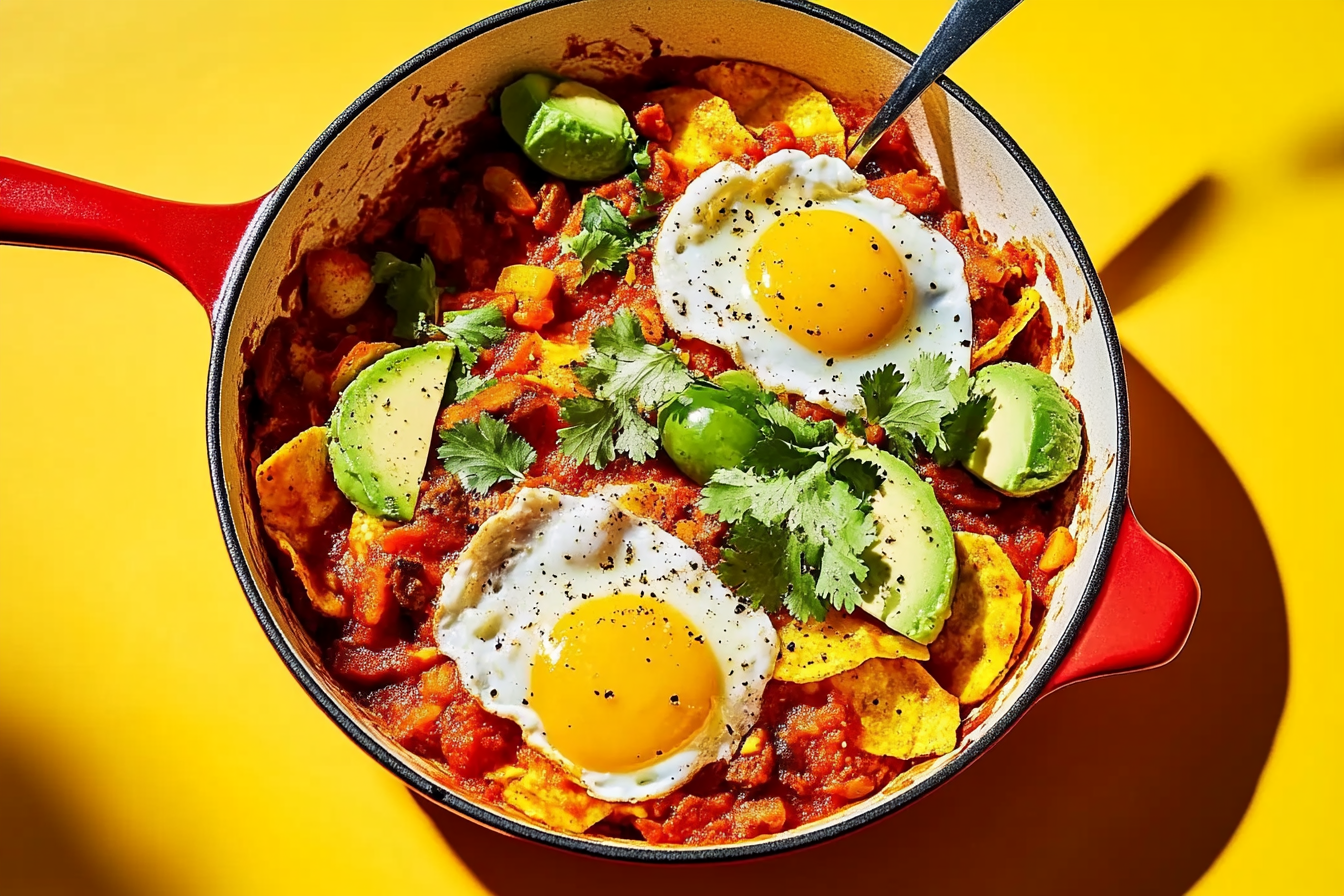 Huevos Rancheros na patelni