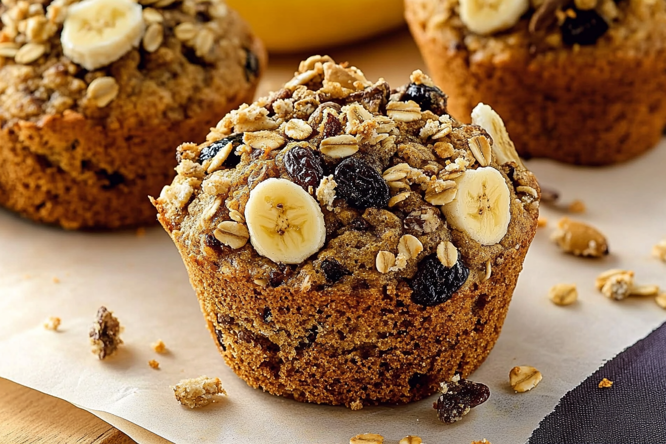 Muffiny bananowe z orzechami