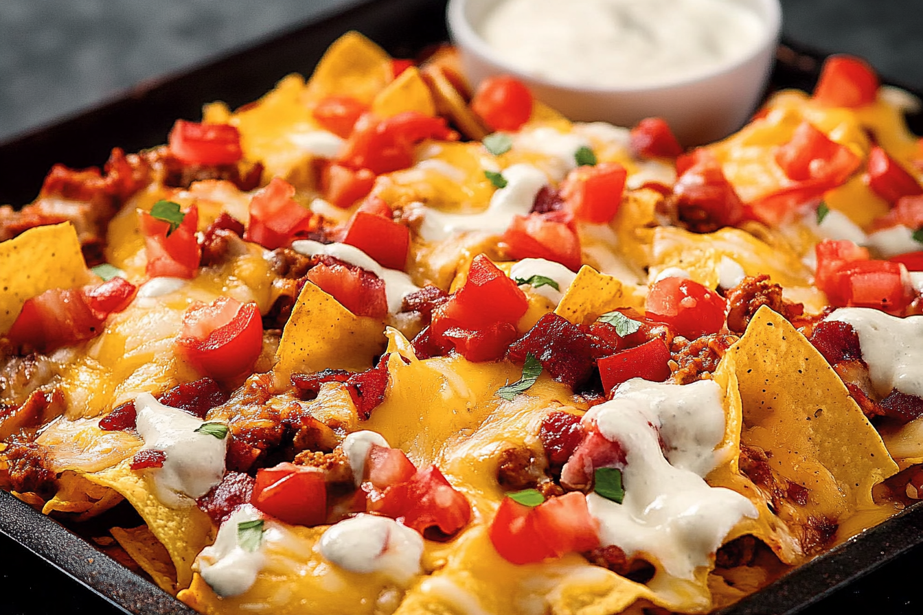 Nachos z serem na grillu