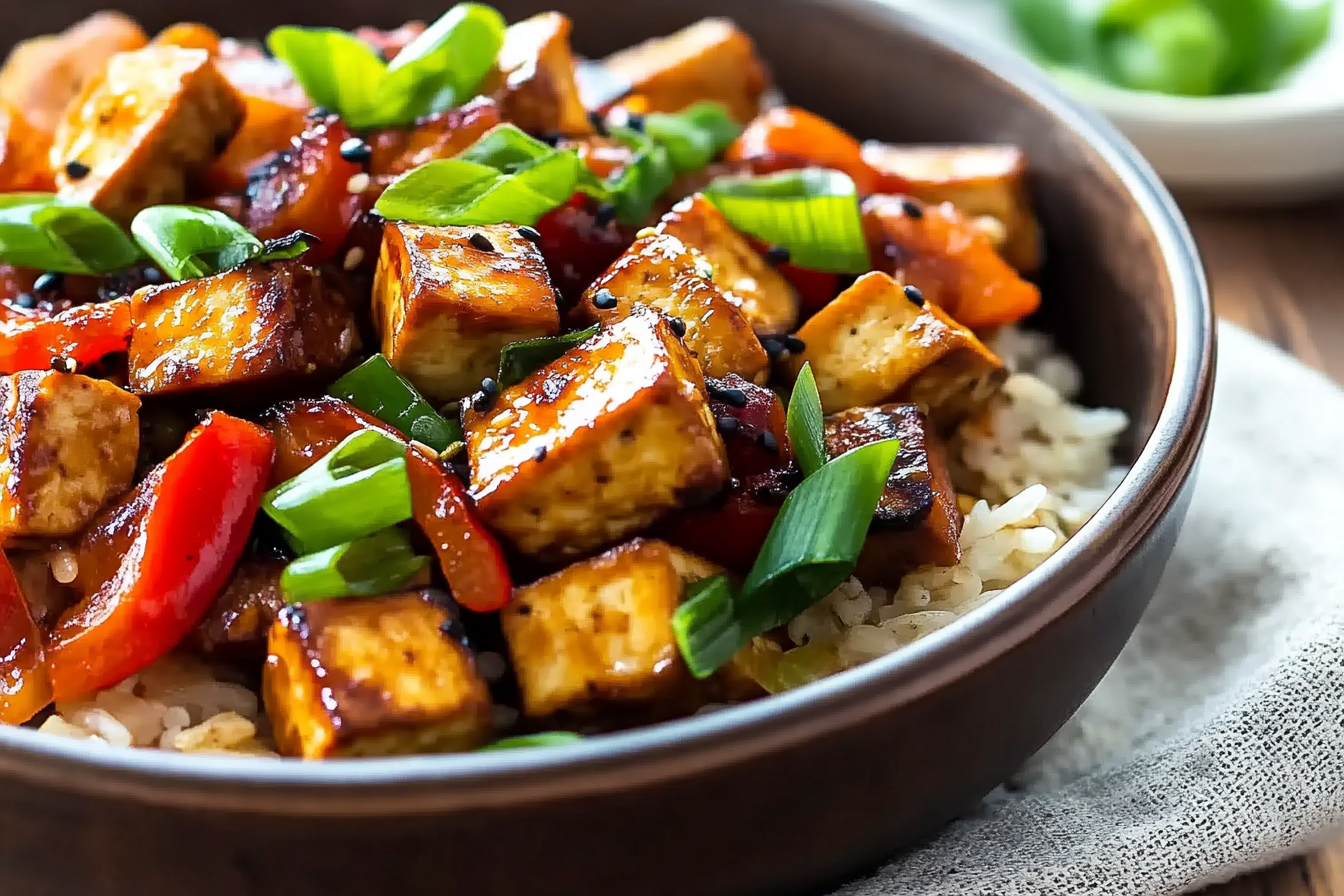 Pikantny stir-fry z tofu