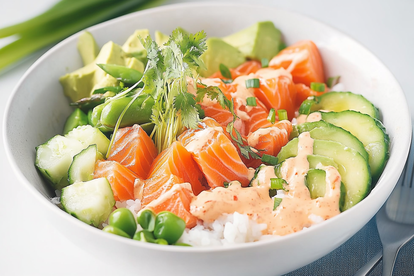 Poke bowl z łososiem
