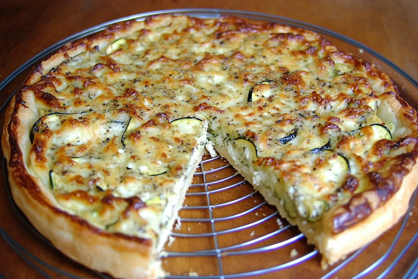 Tarta z cukinii i koziego sera