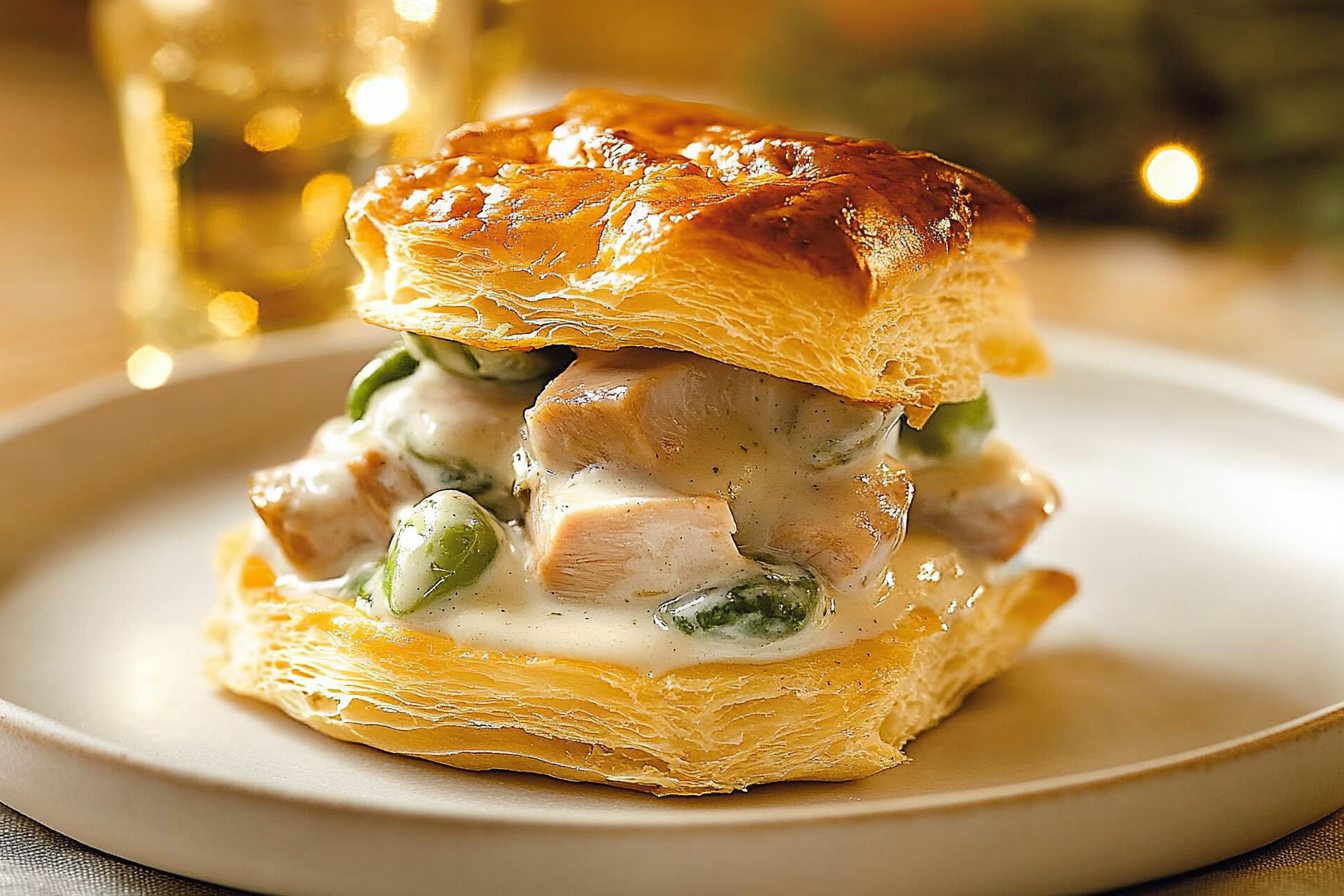 Vol-au-vent z indykiem i sosem