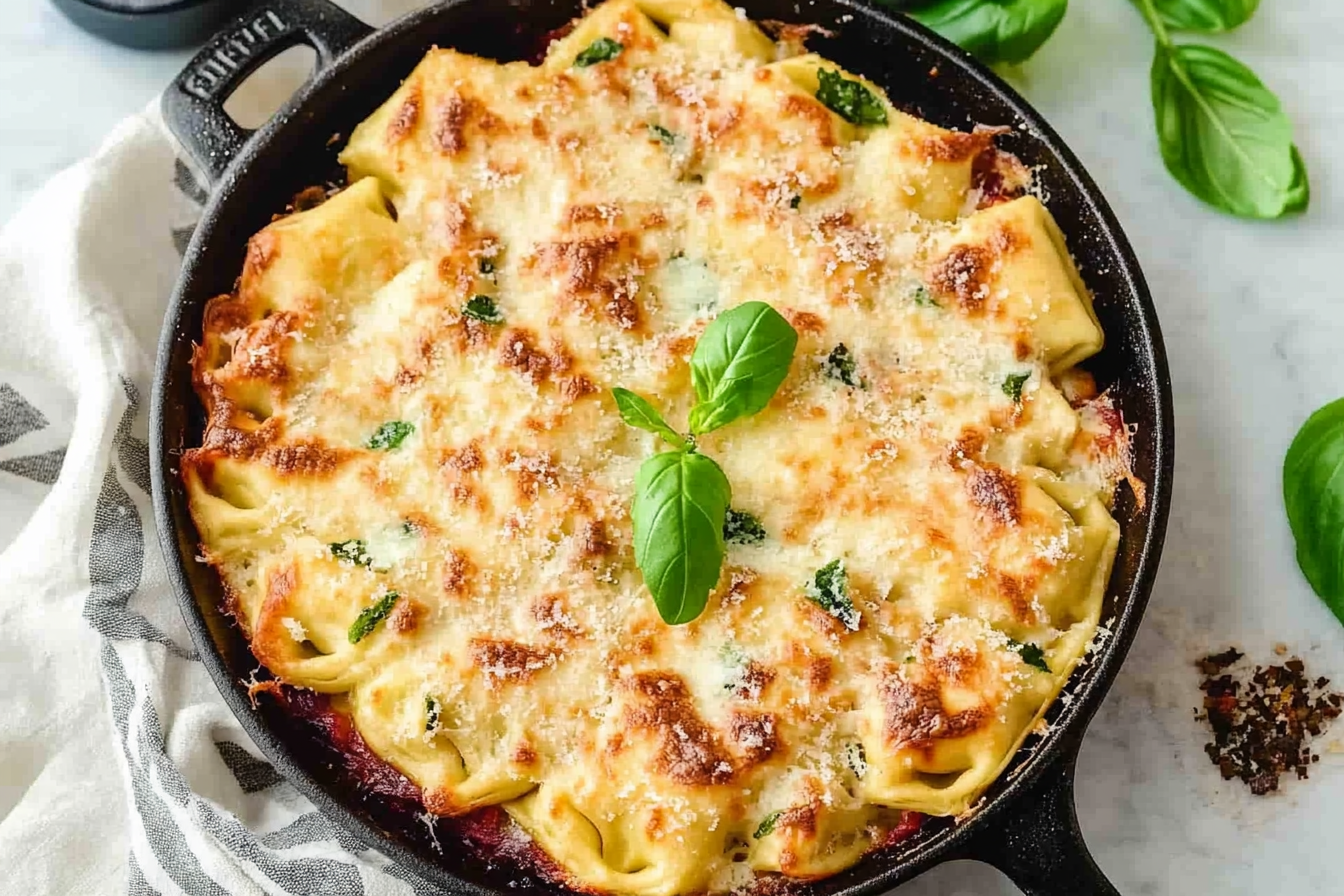 Zapiekanka z tortellini balsamicznym